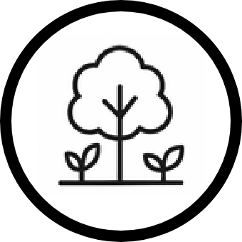 foresty and ecosystems service icon digital line art