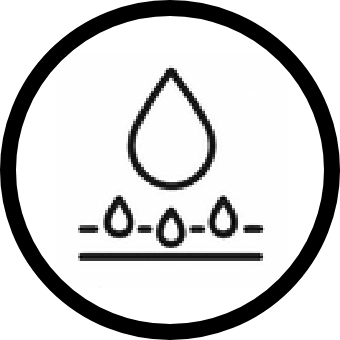 service icon for irrigation services water droplet digital line art